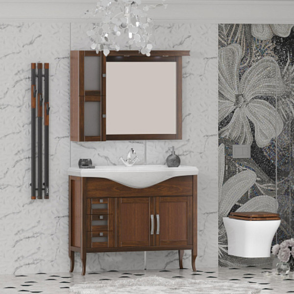 Полотенцесушитель электрический OPADIRIS Мираж OS83322BN накладные крючки, черн.матов./светлый орех. Фото 5