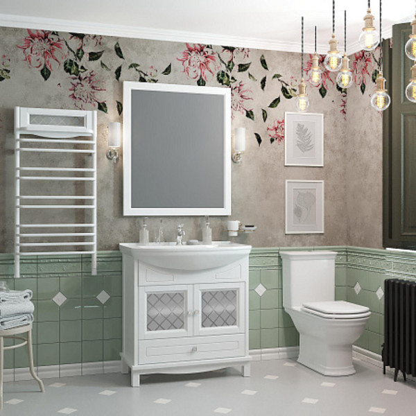 Полотенцесушитель электрический OPADIRIS Омега OS42351WM белый матовый/белый. Фото 5