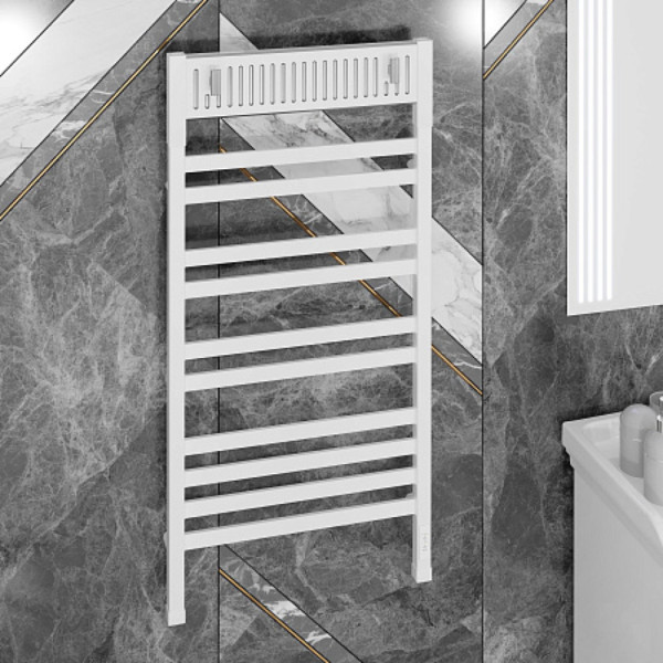 Полотенцесушитель электрический OPADIRIS Оникс OS70351WS белый матовый/белый, серебро. Фото 3