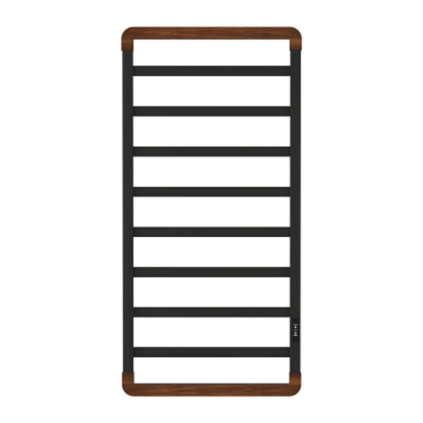 Полотенцесушитель электрический OPADIRIS Ромео OS11351BN черный матовый/светлый орех. Фото 1