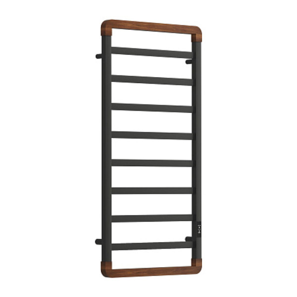 Полотенцесушитель электрический OPADIRIS Ромео OS11351BN черный матовый/светлый орех. Фото 2