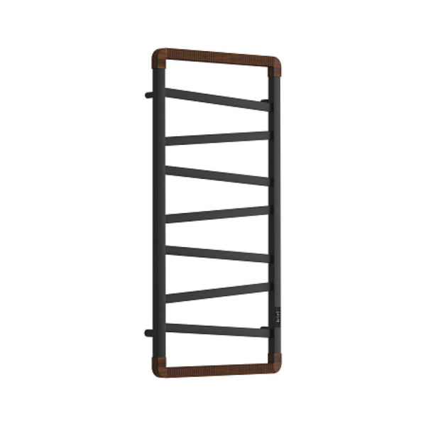 Полотенцесушитель электрический OPADIRIS Соренто OS01351BN черный матовый/светлый орех. Фото 2