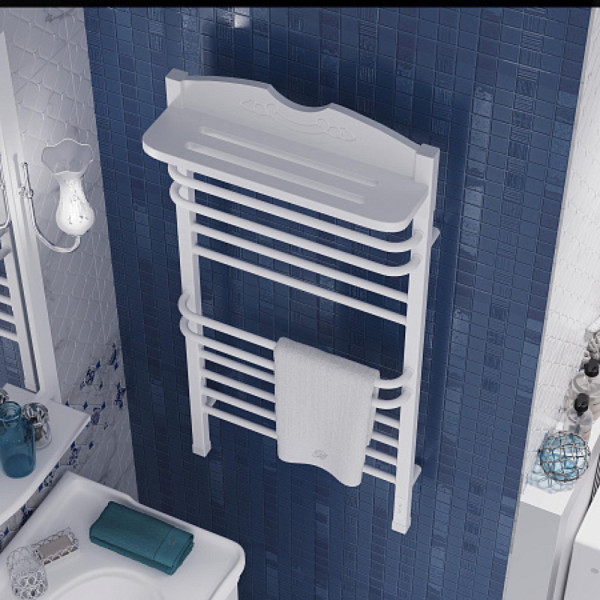 Полотенцесушитель электрический OPADIRIS Валери OS83351WM белый матовый/белый. Фото 4