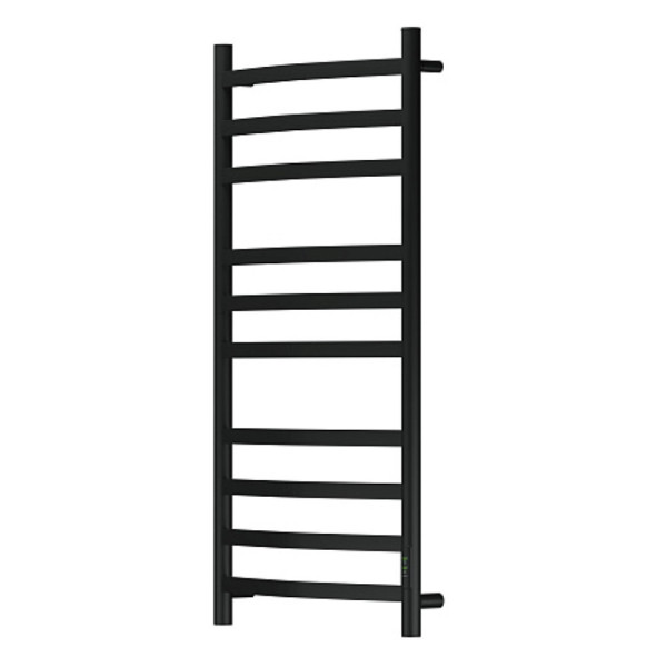 Полотенцесушитель электрический Point Антея PN17850B П10 500x1000, диммер справа, черный. Фото 3