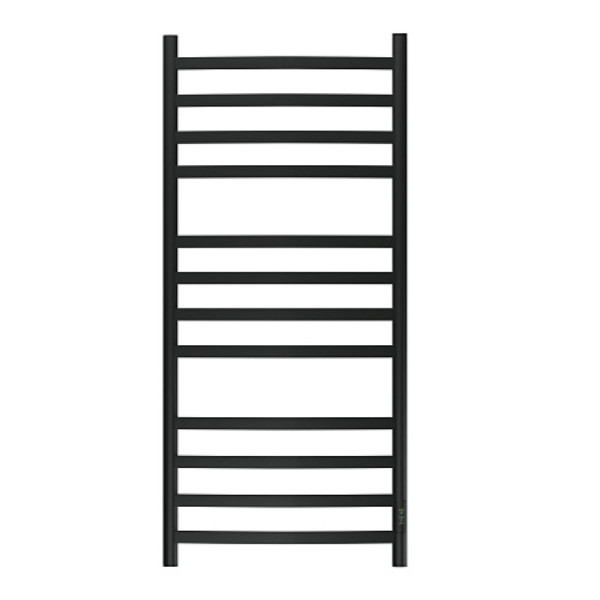 Полотенцесушитель электрический Point Антея PN17852B П12 500x1200, диммер справа, черный. Фото 1