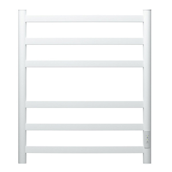 Полотенцесушитель электрический Point Антея PN17856W П6 500x600, диммер справа, белый. Фото 1