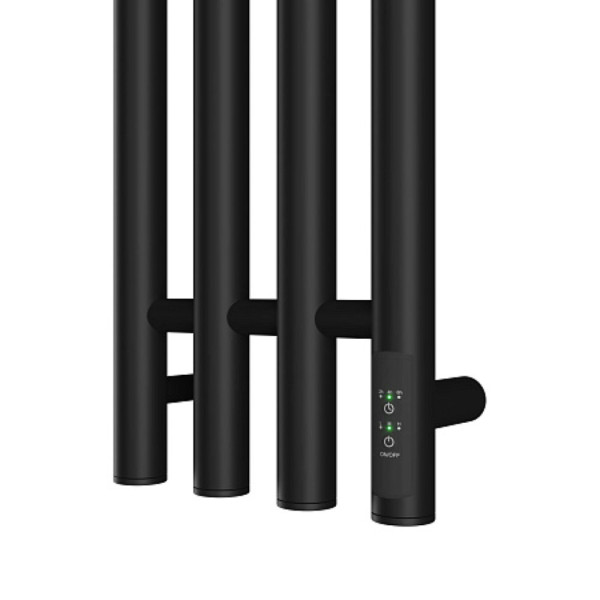 Полотенцесушитель электрический Point Деметра PN12832B П3 180x1200 диммер справа, черный. Фото 4