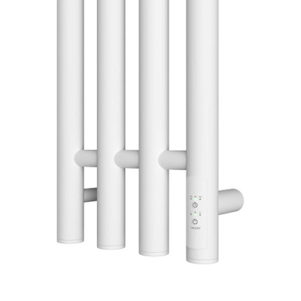 Полотенцесушитель электрический Point Деметра PN12832W П3 180x1200 диммер справа, белый. Фото 4