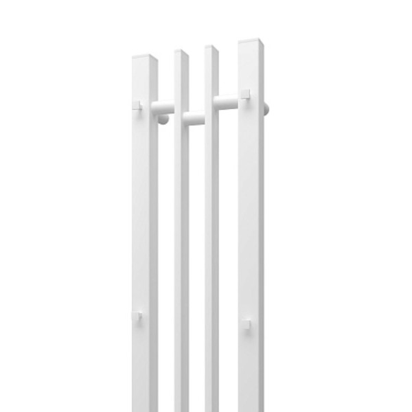 Полотенцесушитель электрический Point Фрея PN20728W П2 140x800 диммер слева, белый. Фото 5