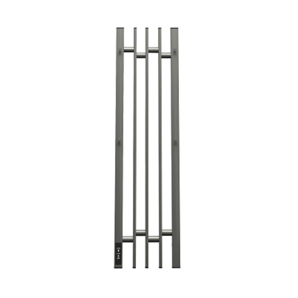 Полотенцесушитель электрический Point Фрея PN20738GB П2 180x800 диммер слева, графит блеск. Фото 1