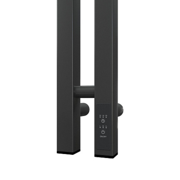 Полотенцесушитель электрический Point Гермес PN13812GB П3 80x1200 диммер справа, графит блеск. Фото 4