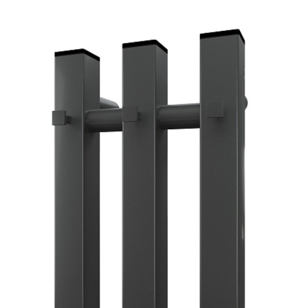 Полотенцесушитель электрический Point Гермес PN13822GB П3 120x1200 диммер справа, графит блеск. Фото 5