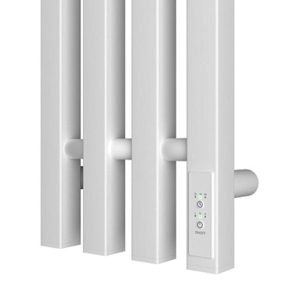 Полотенцесушитель электрический Point Гермес PN13832W П3 180x1200 диммер справа, белый. Фото 4