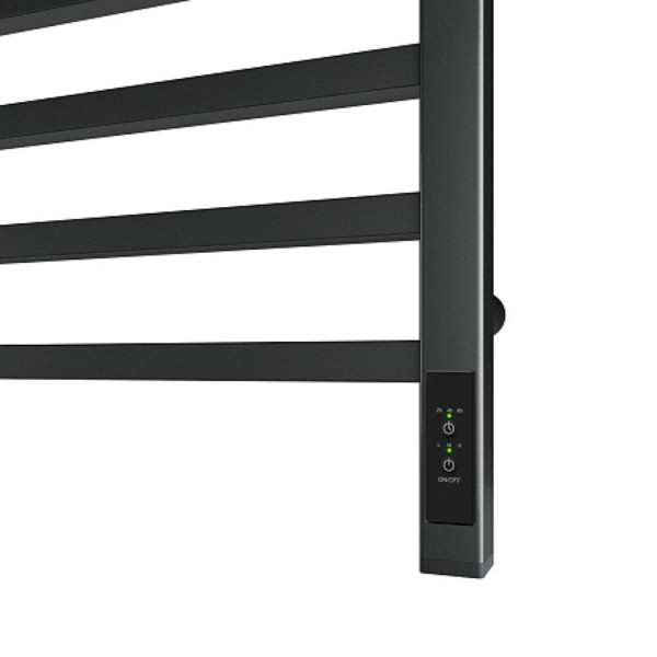 Полотенцесушитель электрический Point Вега PN71850GB П12 500x1000, диммер справа, графит блеск. Фото 4