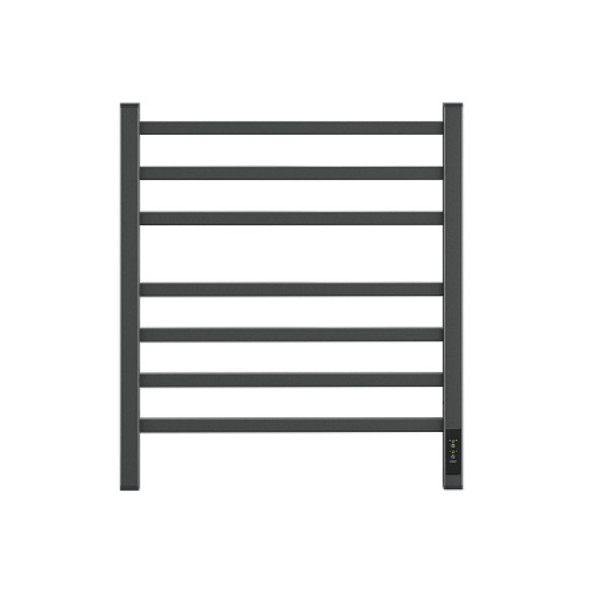 Полотенцесушитель электрический Point Вега PN71856GB П7 500x600, диммер справа, графит блеск. Фото 1