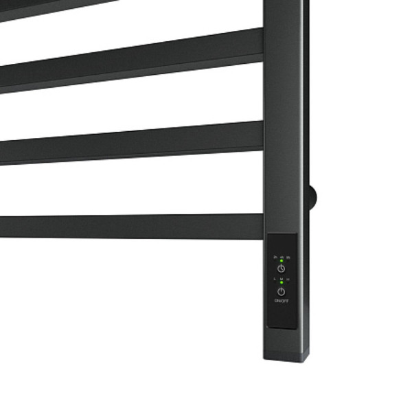 Полотенцесушитель электрический Point Вега PN71856GB П7 500x600, диммер справа, графит блеск. Фото 4