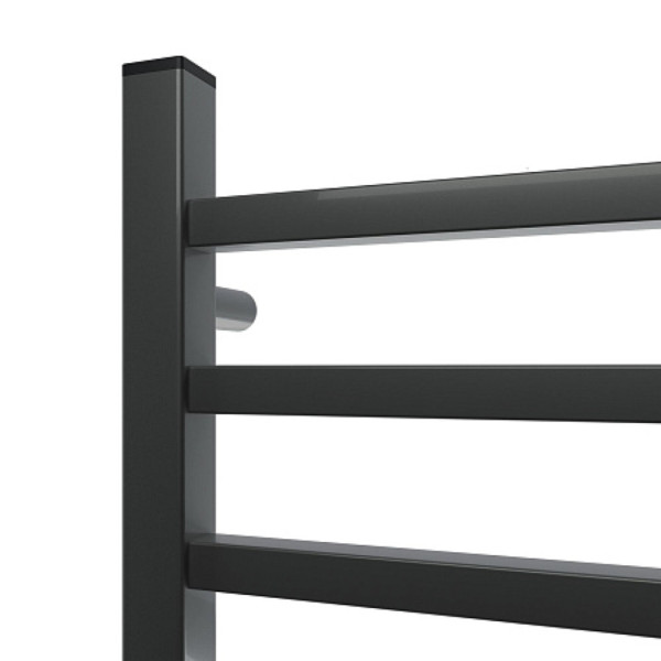 Полотенцесушитель электрический Point Вега PN71856GB П7 500x600, диммер справа, графит блеск. Фото 5