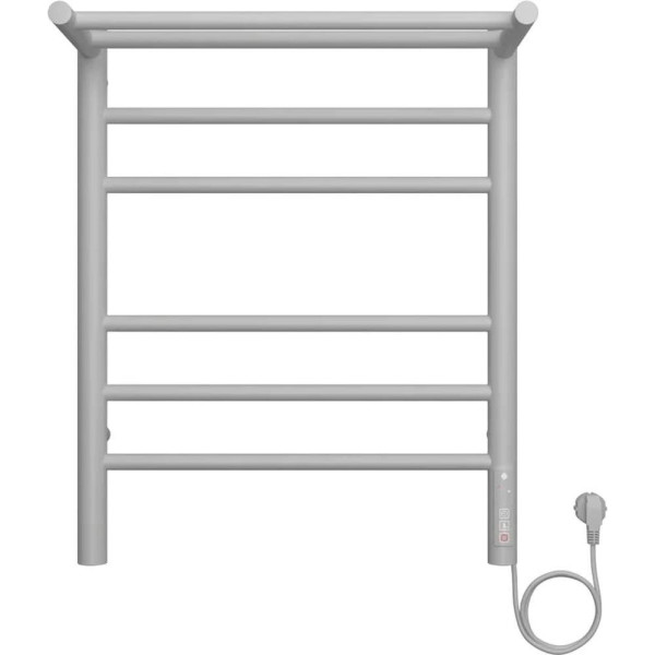 Полотенцесушитель электрический с полкой Terminus Аврора П6 45х60 КС 903, белый матовый. Фото 1