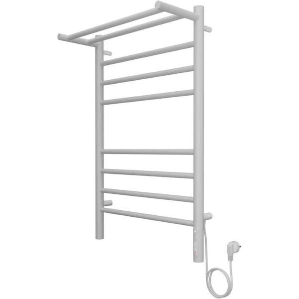 Полотенцесушитель электрический с полкой Terminus Аврора П8 50х80 КС 903, белый матовый. Фото 3