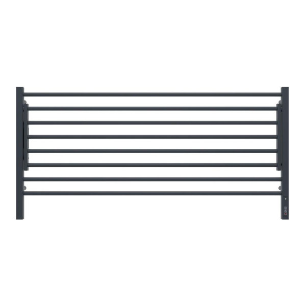 Полотенцесушитель электрический с полкой Terminus Горизонт П8 120х60 КС, черный муар. Фото 1