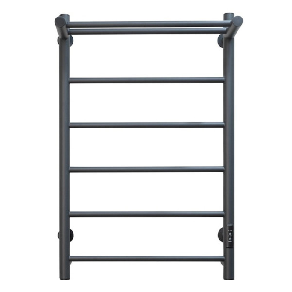 Полотенцесушитель электрический с полочкой (лесенка) Тругор Аспект Пэк сп 1 П 80х50 см, графит. Фото 3