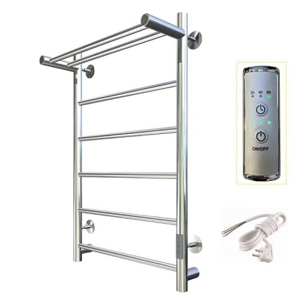 Полотенцесушитель электрический с полочкой (лесенка) Тругор Аспект Пэк сп 1 П 80х50 см. Фото 1