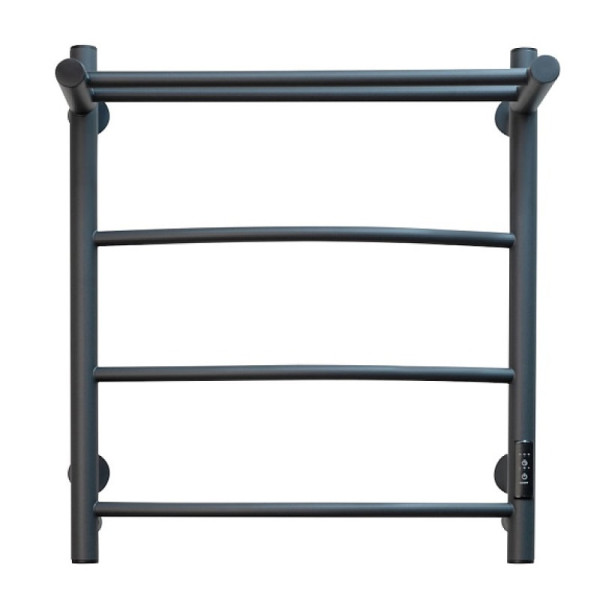 Полотенцесушитель электрический с полочкой (лесенка) Тругор Пэк сп 5 П 60х50 см, графит. Фото 3