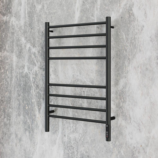 Полотенцесушитель электрический Terminus Аврора П8 50х80 КС, черный муар. Фото 4