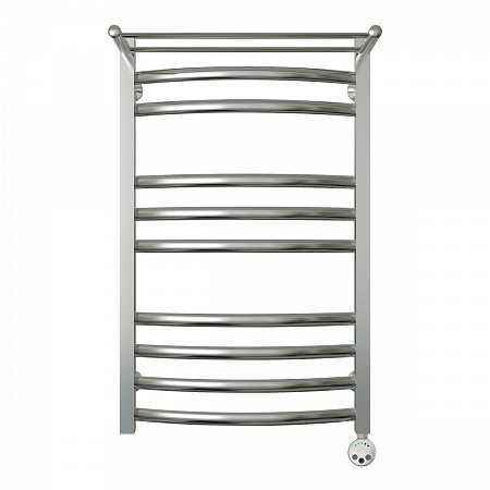 Полотенцесушитель электрический Terminus Енисей П10 500x840 с полкой, ТЭН HT-1 300W, левый/правый. Фото 1