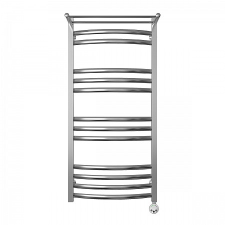 Полотенцесушитель электрический Terminus Енисей П13 500x1100 с полкой, ТЭН HT-1 300W, левый/правый. Фото 1