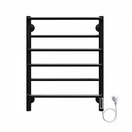 Полотенцесушитель электрический Terminus Евромикс П6 450x650, черный (RAL 9005 матовый). Фото 1