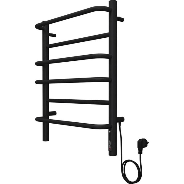 Полотенцесушитель электрический Terminus Евромикс П6 45х60 КС 905, черный матовый. Фото 3