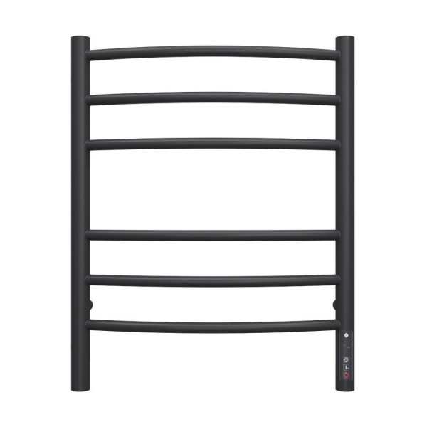 Полотенцесушитель электрический Terminus Классик П6 450х60 КС, черный муар. Фото 1