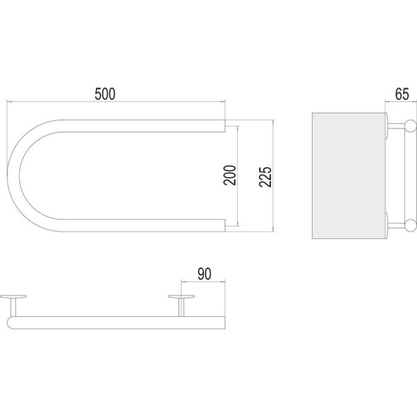 Полотенцесушитель электрический Terminus П-обр 50х20. Фото 2