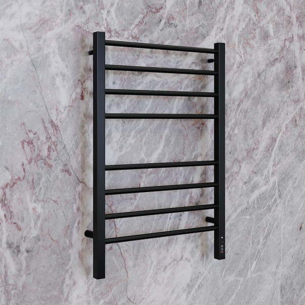 Полотенцесушитель электрический Terminus Сицилия П8 50х80 КС, черный муар. Фото 4