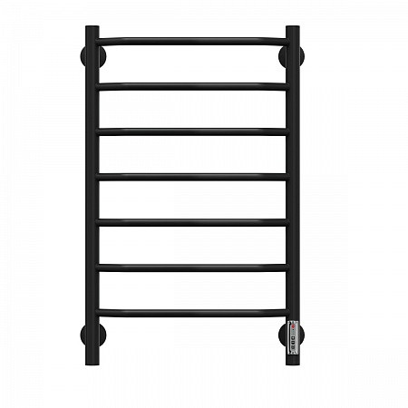 Полотенцесушитель электрический Terminus Виктория П7 450x750, черный (RAL 9005 матовый). Фото 1