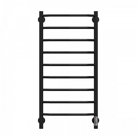 Полотенцесушитель электрический Terminus Виктория П9 500x950, черный (RAL 9005 матовый). Фото 1