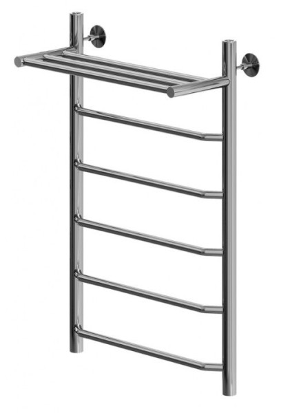Полотенцесушитель водяной Aquanet Fiona с полкой 800x500, хром. Фото 1