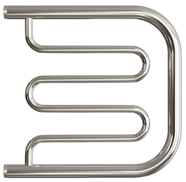 Полотенцесушитель водяной Двин форма фокстрот 50х50, цвет Хром (4627085890232). Фото 1