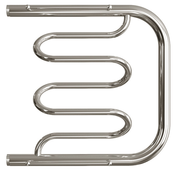 Полотенцесушитель водяной Двин форма фокстрот 50х50, цвет Хром (4627085930860). Фото 1