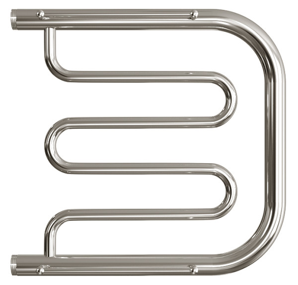 Полотенцесушитель водяной Двин форма фокстрот 50х50, цвет Хром (4627086011773). Фото 1