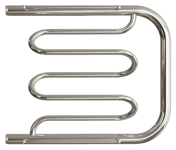 Полотенцесушитель водяной Двин форма фокстрот 50х60, цвет Хром (4627086011742). Фото 1