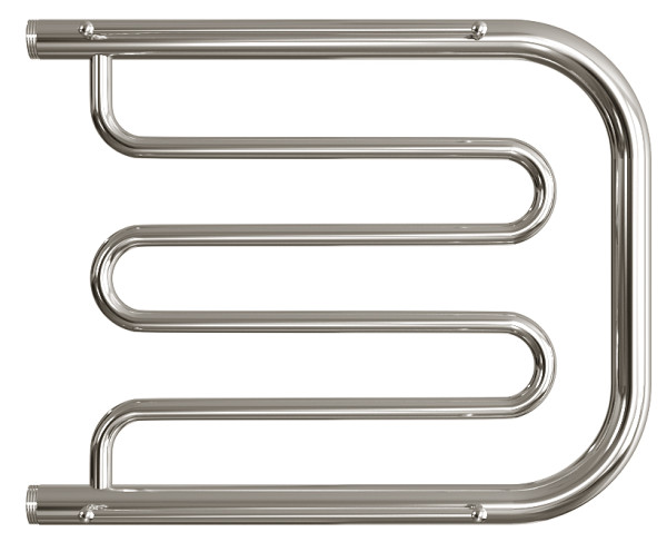 Полотенцесушитель водяной Двин форма фокстрот 50х60, цвет Хром (4627086011766). Фото 1