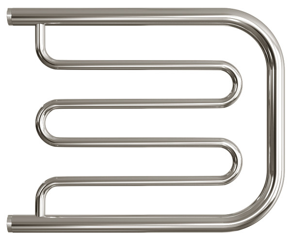 Полотенцесушитель водяной Двин форма фокстрот 50х60, цвет Хром (4627086038954). Фото 1