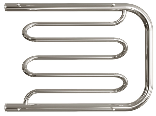 Полотенцесушитель водяной Двин форма фокстрот 50х70, цвет Хром (4627085926696). Фото 1