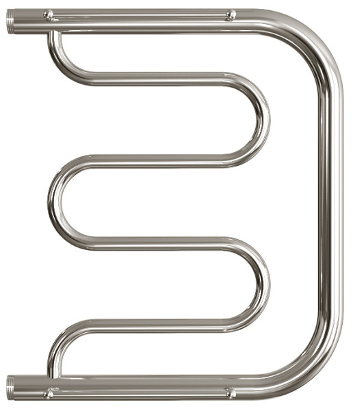 Полотенцесушитель водяной Двин форма фокстрот 60х50, цвет Хром (4627085925668). Фото 1