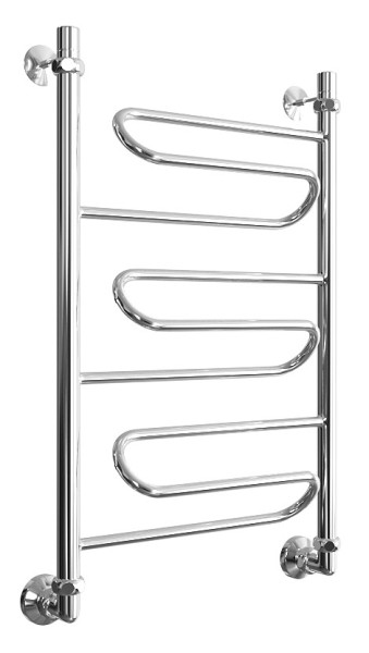 Полотенцесушитель водяной Двин форма лесенка 80х50, цвет Хром (4627085955610). Фото 1