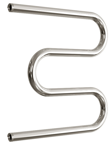 Полотенцесушитель водяной Двин форма М-образная 50х50, цвет Хром (4627085940784). Фото 1