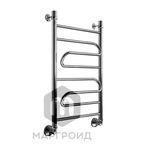 Полотенцесушитель водяной Маргроид Вид 1 форма лесенка 100х60, цвет Хром (B110060). Фото 1