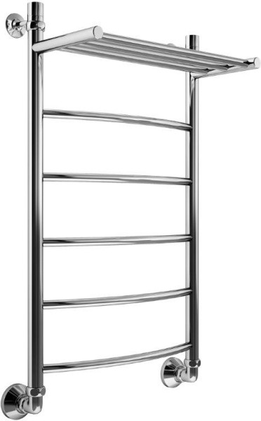 Полотенцесушитель водяной Маргроид Вид 4 Лесенка без полкой форма лесенка 60х40, цвет Хром (B46040сполкой). Фото 1